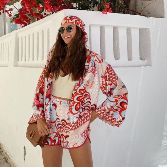 Zara printed shirt with scarf - Picture 11 of 16